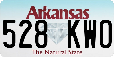 AR license plate 528KWO