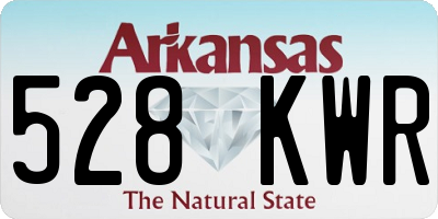 AR license plate 528KWR