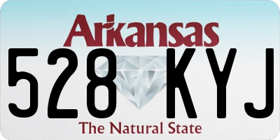 AR license plate 528KYJ