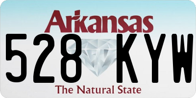 AR license plate 528KYW