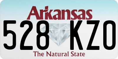 AR license plate 528KZO