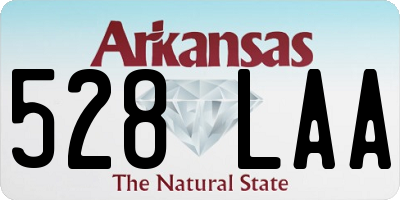 AR license plate 528LAA
