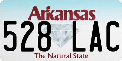 AR license plate 528LAC