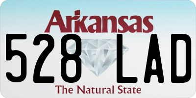 AR license plate 528LAD