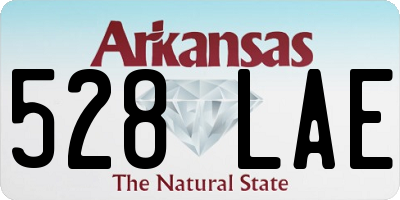 AR license plate 528LAE