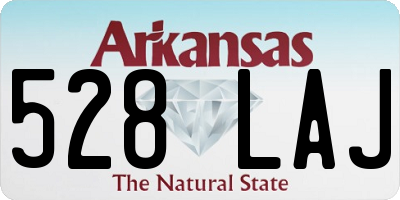 AR license plate 528LAJ