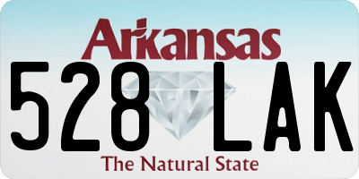 AR license plate 528LAK