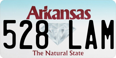 AR license plate 528LAM