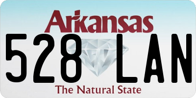 AR license plate 528LAN