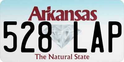 AR license plate 528LAP