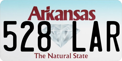 AR license plate 528LAR