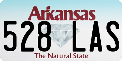 AR license plate 528LAS