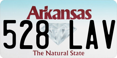 AR license plate 528LAV