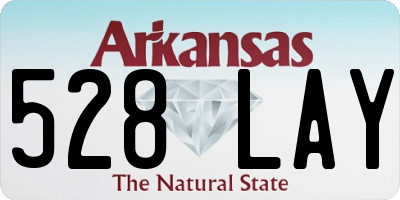 AR license plate 528LAY
