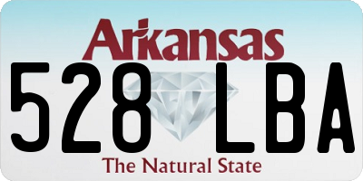 AR license plate 528LBA