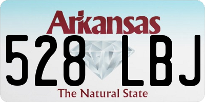 AR license plate 528LBJ