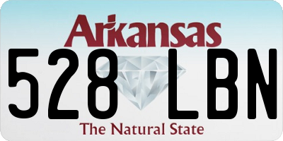 AR license plate 528LBN