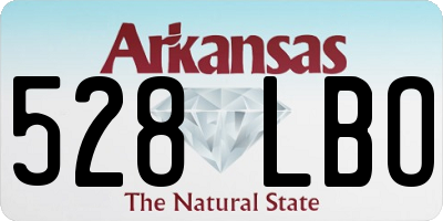 AR license plate 528LBO