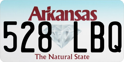 AR license plate 528LBQ