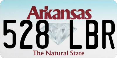 AR license plate 528LBR