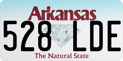 AR license plate 528LDE