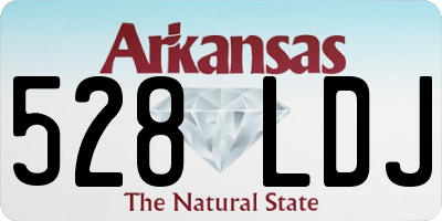 AR license plate 528LDJ