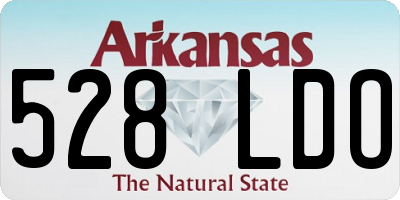 AR license plate 528LDO