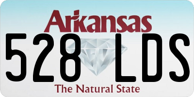 AR license plate 528LDS