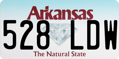 AR license plate 528LDW