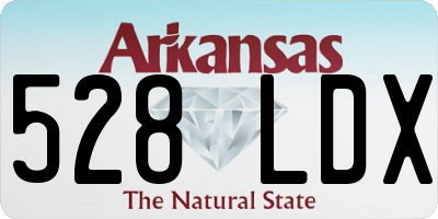 AR license plate 528LDX