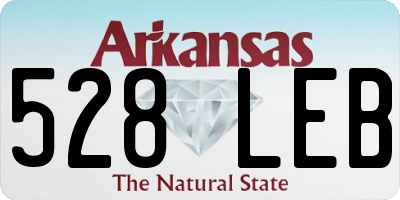AR license plate 528LEB