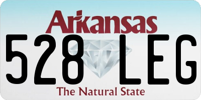AR license plate 528LEG