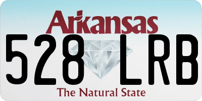 AR license plate 528LRB