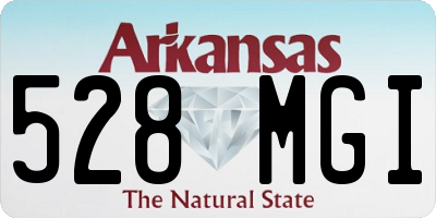 AR license plate 528MGI