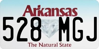AR license plate 528MGJ