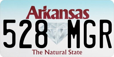 AR license plate 528MGR