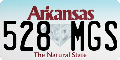 AR license plate 528MGS