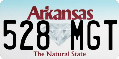 AR license plate 528MGT