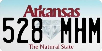 AR license plate 528MHM
