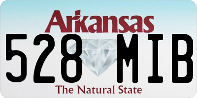 AR license plate 528MIB