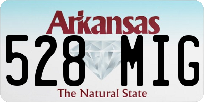 AR license plate 528MIG