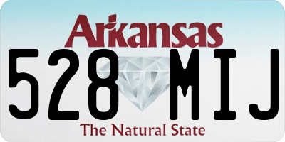 AR license plate 528MIJ