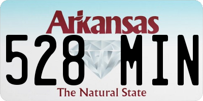 AR license plate 528MIN
