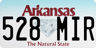 AR license plate 528MIR