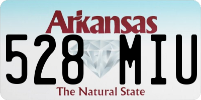 AR license plate 528MIU