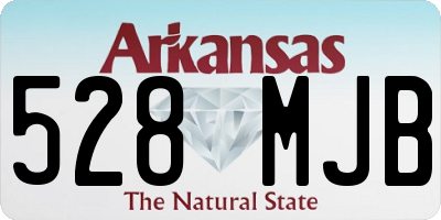 AR license plate 528MJB