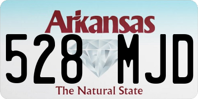 AR license plate 528MJD