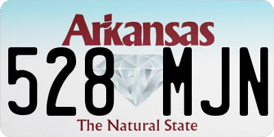 AR license plate 528MJN