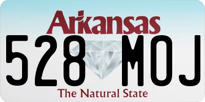 AR license plate 528MOJ