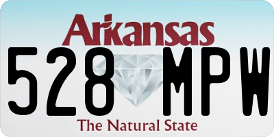 AR license plate 528MPW